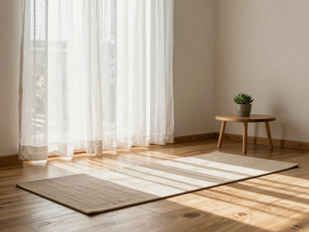 Soft morning light across a calm interior for mindful breathing